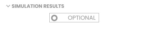 Image of default state of simulation results button.