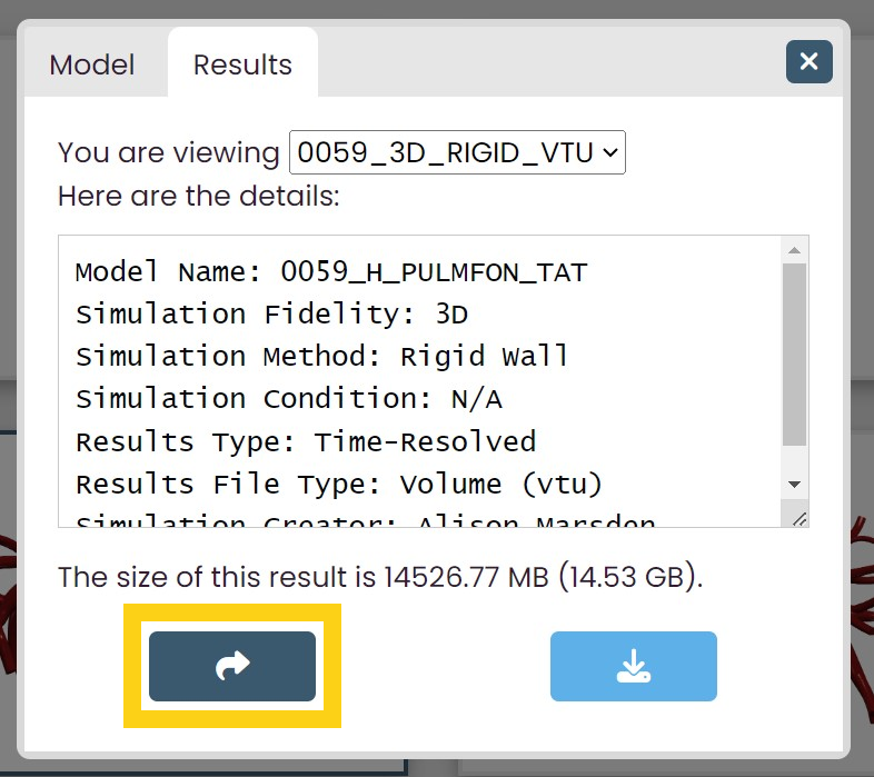 Results tab highlighted